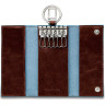 Ключница PIQUADRO BLUE SQUARE PC1397B2/MO, коричневая